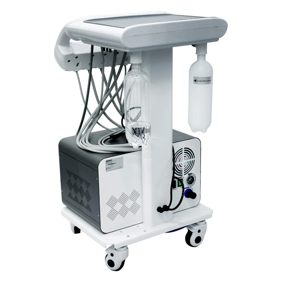AZ-AP302D Mobile Dental Delivery Cart Unit with Compressor, Scaler Handpiece & Curing Light